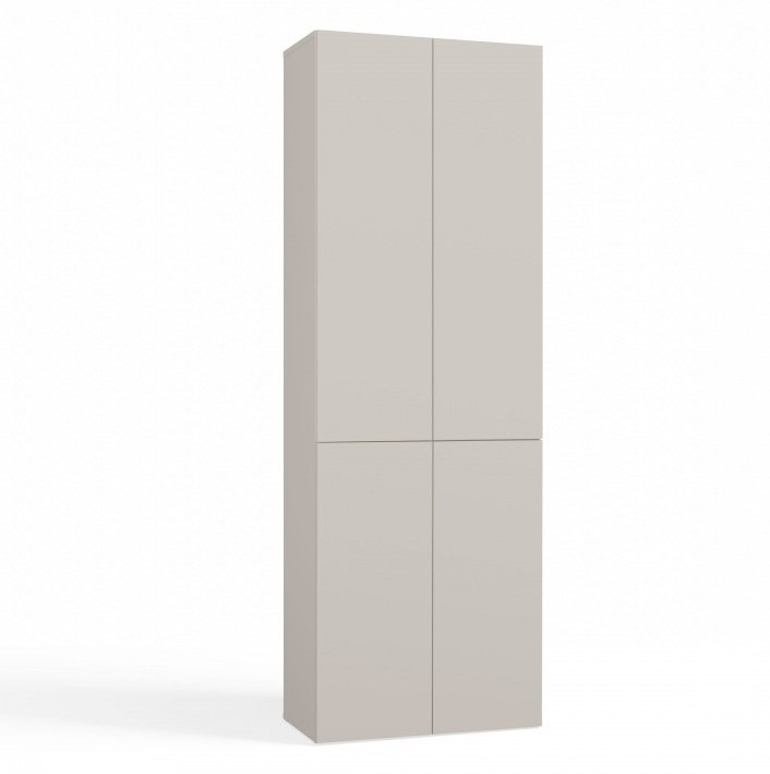 Szafka łazienkowa Nel DD-1K stojąca z koszem na pranie 60 cm kaszmir