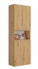 Szafka łazienkowa Nel DK-1K stojąca z koszem na pranie 60 cm dąb artisan
