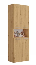 Szafka łazienkowa Nel DK-1K stojąca z koszem na pranie 60 cm dąb artisan