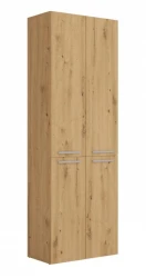 Szafka łazienkowa Nel DD-2K stojąca z koszami na pranie 60 cm dąb artisan