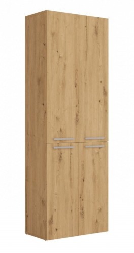 Szafka łazienkowa Nel DD-2K stojąca z koszami na pranie 60 cm dąb artisan