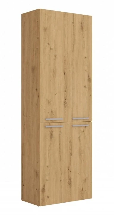Szafka łazienkowa Nel DD-2K stojąca z koszami na pranie 60 cm dąb artisan