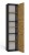 Szafka łazienkowa Sara S43 stojąca wąski słupek 40 cm antracyt/dąb artisan