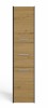 Szafka łazienkowa Sara S43 stojąca wąski słupek 40 cm antracyt/dąb artisan