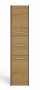Szafka łazienkowa Sara S43 stojąca wąski słupek 40 cm antracyt/dąb artisan