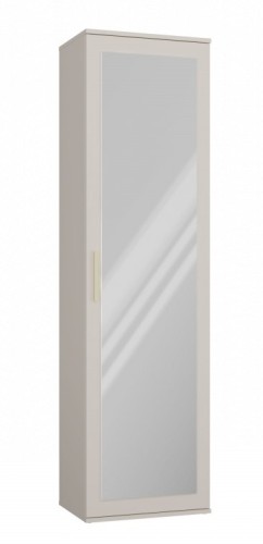 Szafa Duo wąska nowoczesna z lustrem do przedpokoju 50 cm kaszmir