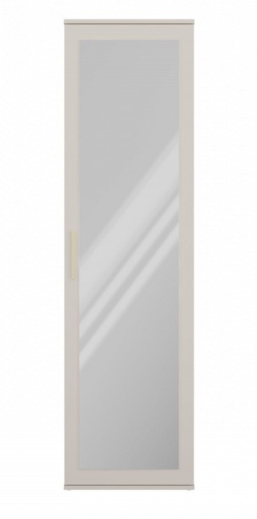 Szafa Duo wąska nowoczesna z lustrem do przedpokoju 50 cm kaszmir