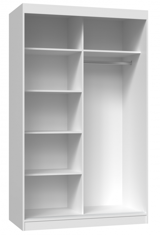 Szafa przesuwna Iga z lustrem i szprosami do sypialni 120 cm dąb artisan