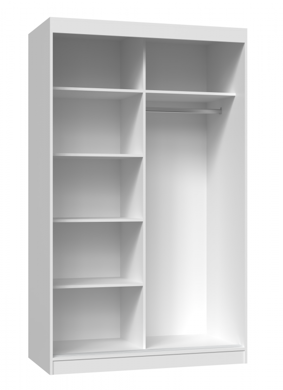 Szafa przesuwna Iga do sypialni 120 cm biały