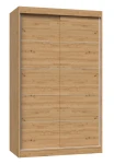 Szafa przesuwna Iga ze szprosami do sypialni 120 cm dąb artisan