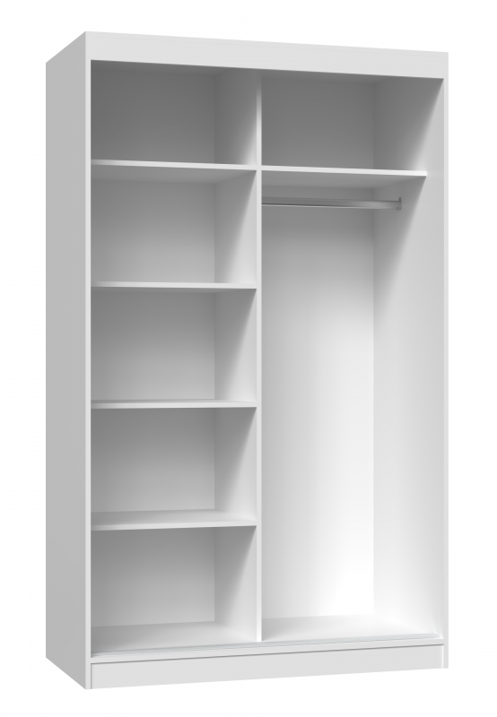 Szafa przesuwna Iga ze szprosami do sypialni 120 cm dąb sonoma