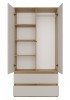 Szafa Malwa SS-90 dwudrzwiowa z szufladami 90 cm dąb artisan/kaszmir