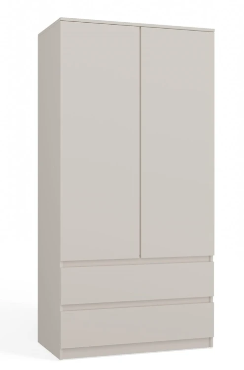 Szafa Malwa SS-90 dwudrzwiowa z szufladami 90 cm kaszmir