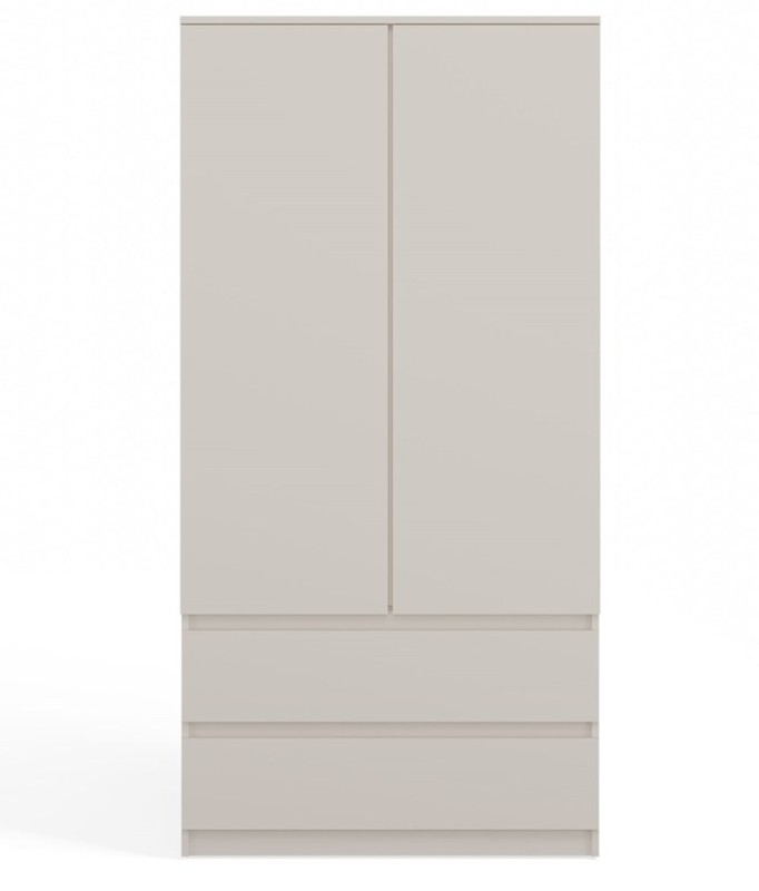 Szafa Malwa SS-90 dwudrzwiowa z szufladami 90 cm kaszmir