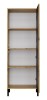 Witryna Kamaro Slim 1-drzwiowa z ryflowanym frontem 53 cm dąb artisan