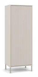 Witryna Kamaro Slim 1-drzwiowa z ryflowanym frontem 53 cm kaszmir