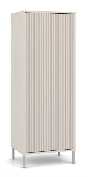 Witryna Kamaro Slim 1-drzwiowa z ryflowanym frontem 53 cm kaszmir