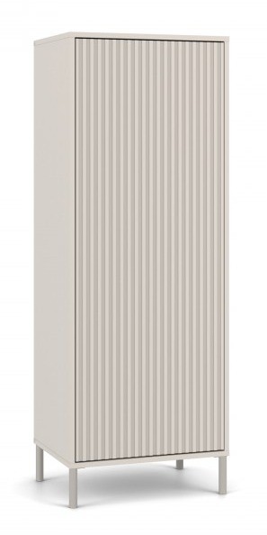 Witryna Kamaro Slim 1-drzwiowa z ryflowanym frontem 53 cm kaszmir