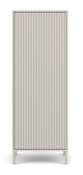 Witryna Kamaro Slim 1-drzwiowa z ryflowanym frontem 53 cm kaszmir