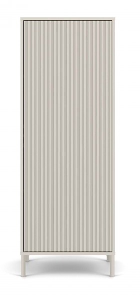 Witryna Kamaro Slim 1-drzwiowa z ryflowanym frontem 53 cm kaszmir