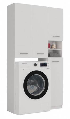 Zestaw mebli łazienkowych Marpol DD z regałem i szafką 96 cm biały