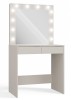 Toaletka Marina z lustrem LED i szufladami do sypialni 81 cm kaszmir