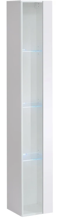 Witryna Switch WW 1 wisząca wysoka do salonu biały