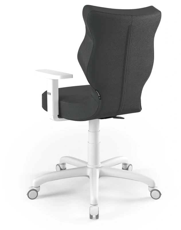 Krzesło biurowe obrotowe do biurka Arco wzrost 159-188 cm biała podstawa kółka - Vega 17