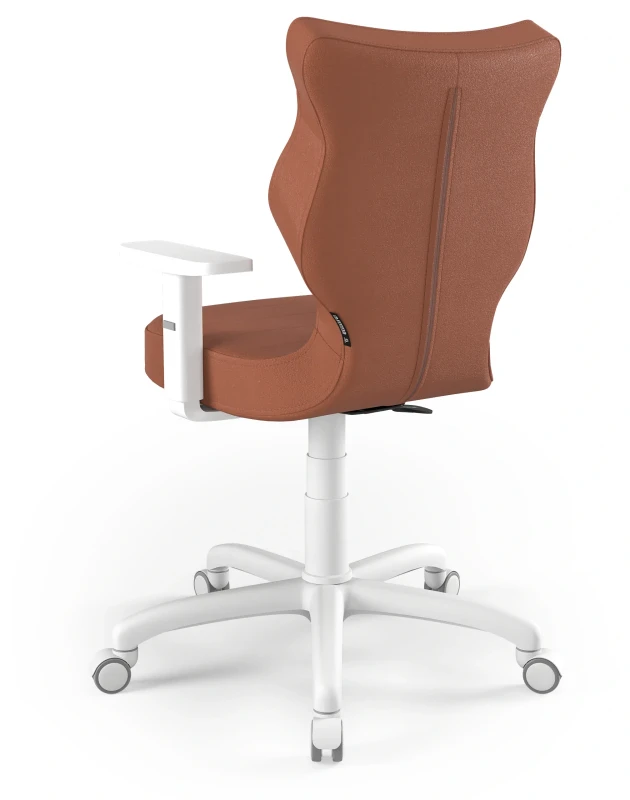 Krzesło biurowe obrotowe do biurka Arco wzrost 159-188 cm biała podstawa kółka - Vega 2