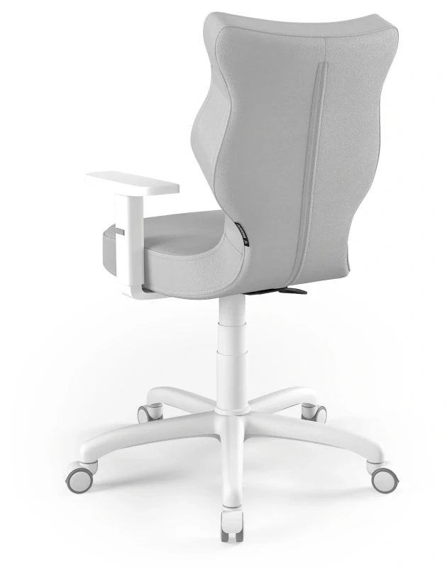 Krzesło biurowe obrotowe do biurka Arco wzrost 159-188 cm biała podstawa kółka - Vega 3