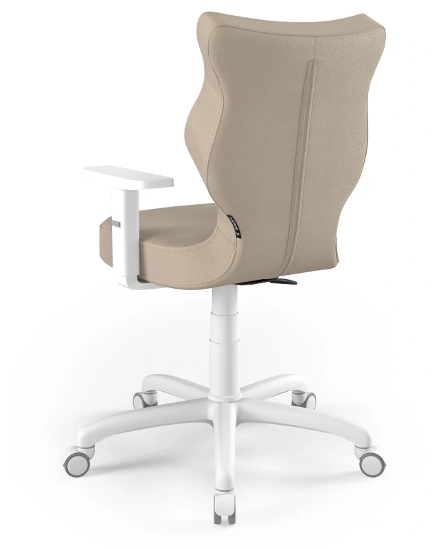 Krzesło biurowe obrotowe do biurka Arco wzrost 159-188 cm biała podstawa kółka - Vega 26