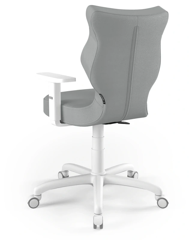 Krzesło biurowe obrotowe do biurka Arco wzrost 159-188 cm biała podstawa kółka - Vega 33