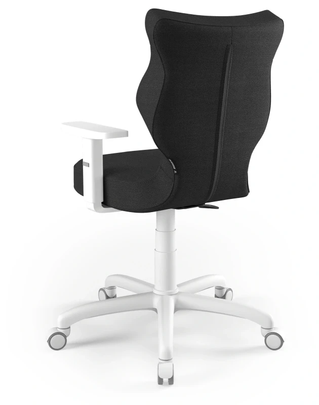 Krzesło biurowe obrotowe do biurka Arco wzrost 159-188 cm biała podstawa kółka - Solar 1