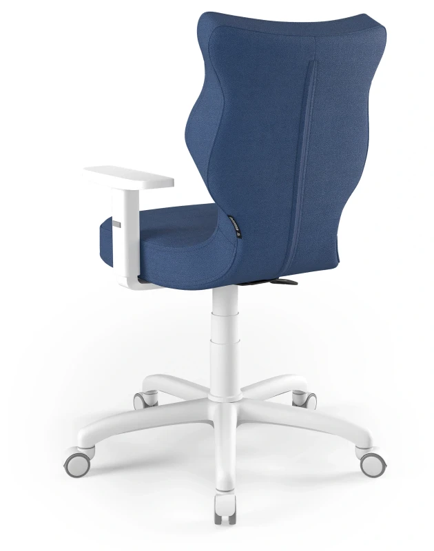 Krzesło biurowe obrotowe do biurka Arco wzrost 159-188 cm biała podstawa kółka - Solar 24