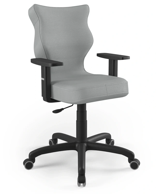 Krzesło biurowe obrotowe do biurka Arco wzrost 159-188 cm czarna podstawa kółka - Vega 33