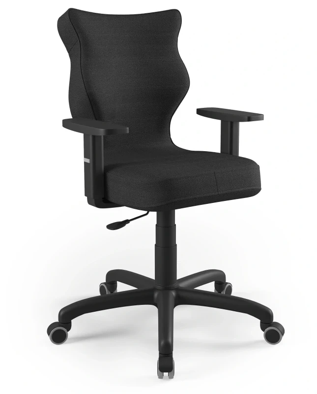 Krzesło biurowe obrotowe do biurka Arco wzrost 159-188 cm czarna podstawa kółka - Solar 1