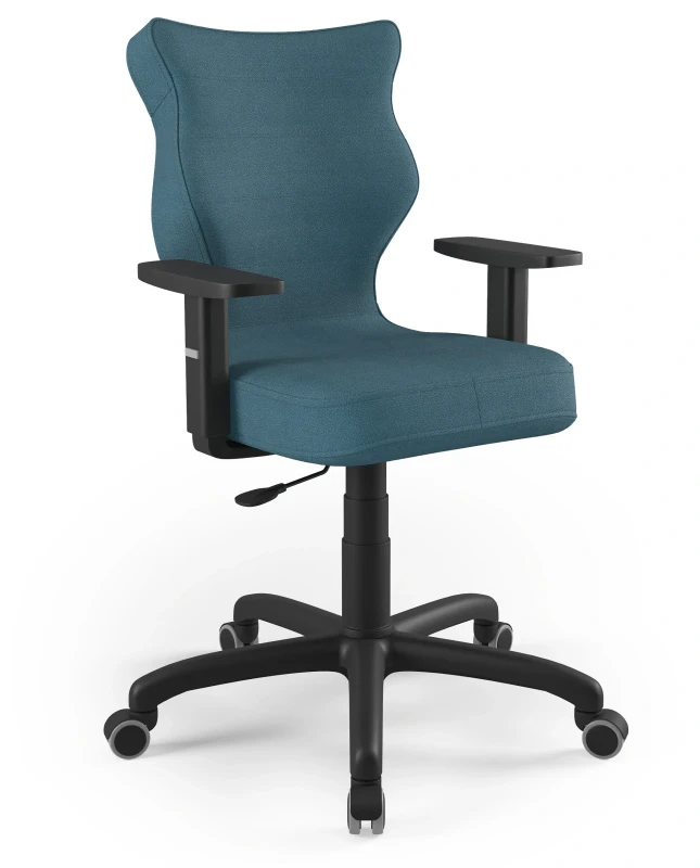 Krzesło biurowe obrotowe do biurka Arco wzrost 159-188 cm czarna podstawa kółka - Solar 6