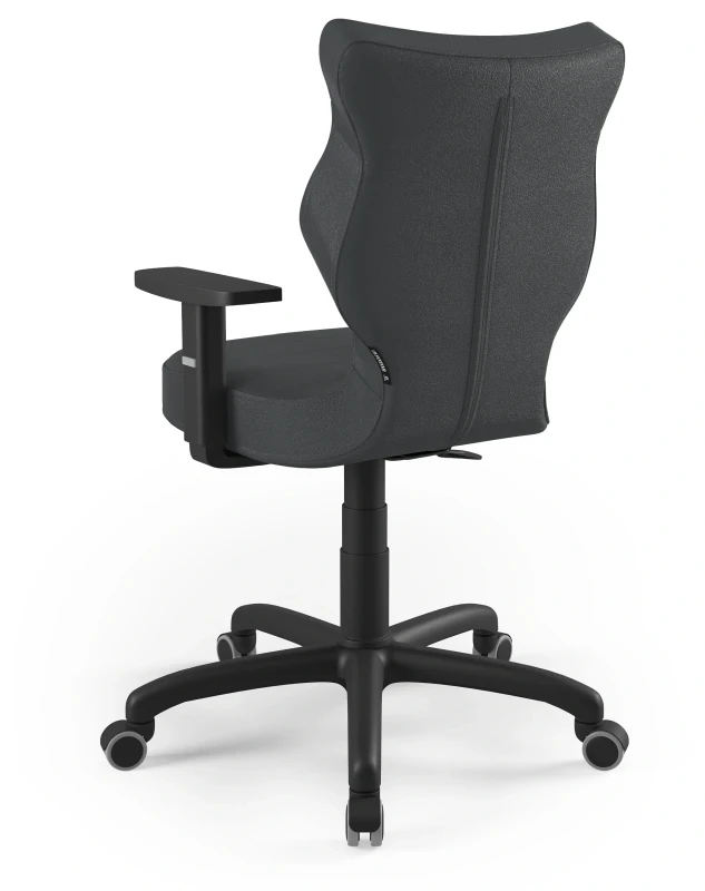 Krzesło biurowe obrotowe do biurka Arco wzrost 159-188 cm czarna podstawa kółka - Vega 17