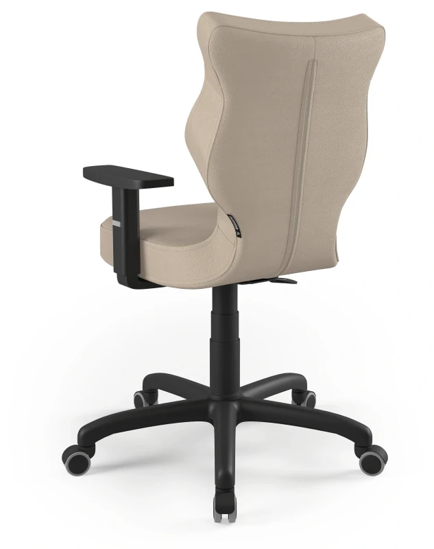 Krzesło biurowe obrotowe do biurka Arco wzrost 159-188 cm czarna podstawa kółka - Vega 26