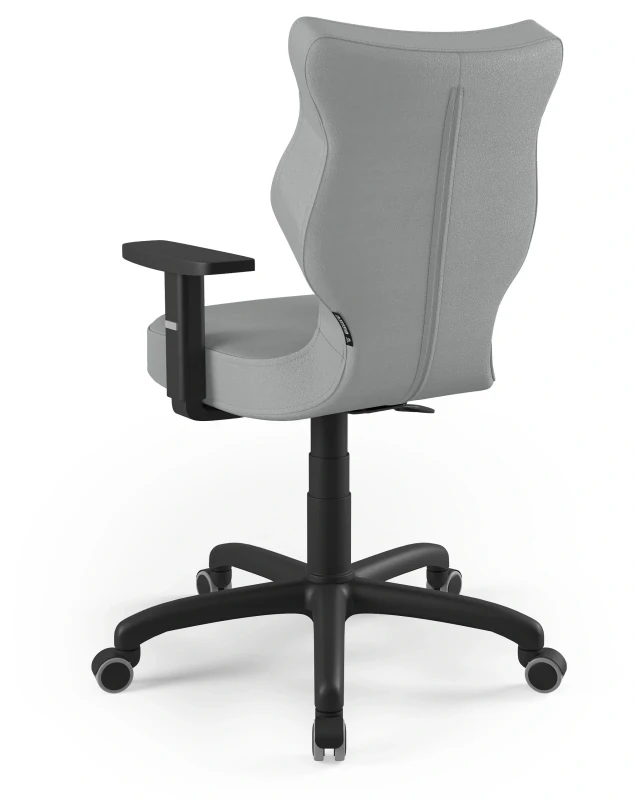 Krzesło biurowe obrotowe do biurka Arco wzrost 159-188 cm czarna podstawa kółka - Vega 33