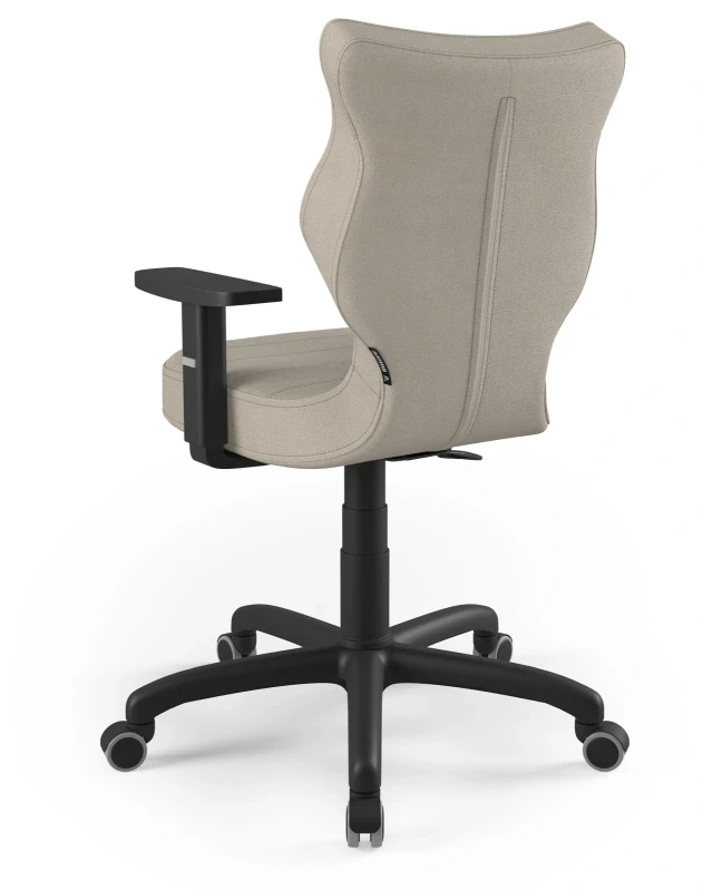 Krzesło biurowe obrotowe do biurka Arco wzrost 159-188 cm czarna podstawa kółka - Solar 26