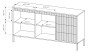 Komoda Senso 2-drzwiowa z 3 szufladami i ryflowanymi frontami 153 cm beżowa