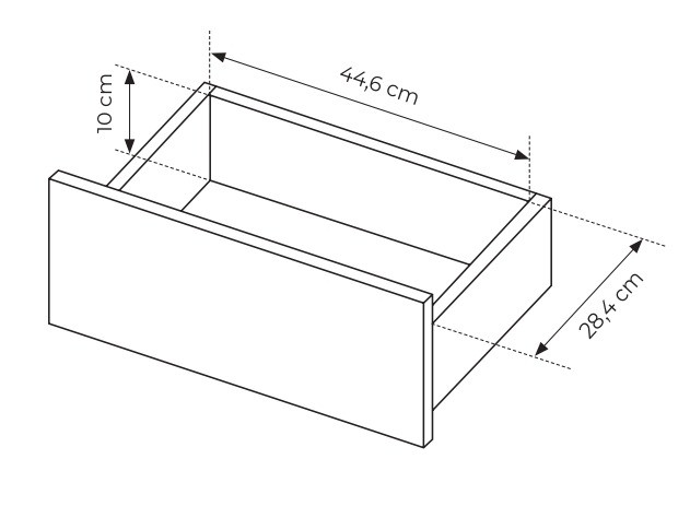 Stolik nocny Senso z 2 szufladami na metalowych nóżkach 53 cm beżowy