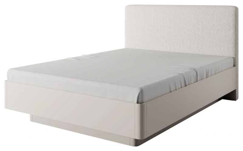 Zestaw mebli do sypialni Lante łóżko szafa komoda stoliki nocne beżowy