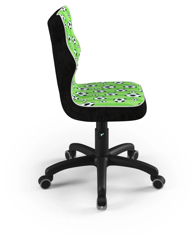 Krzesło dziecięce obrotowe do biurka Petit dla chłopca wzrost 119-159 cm czarna podstawa kółka - Storia 29