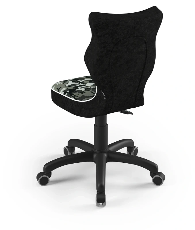 Krzesło dziecięce obrotowe do biurka Petit dla chłopca wzrost 119-159 cm czarna podstawa kółka - Storia 33