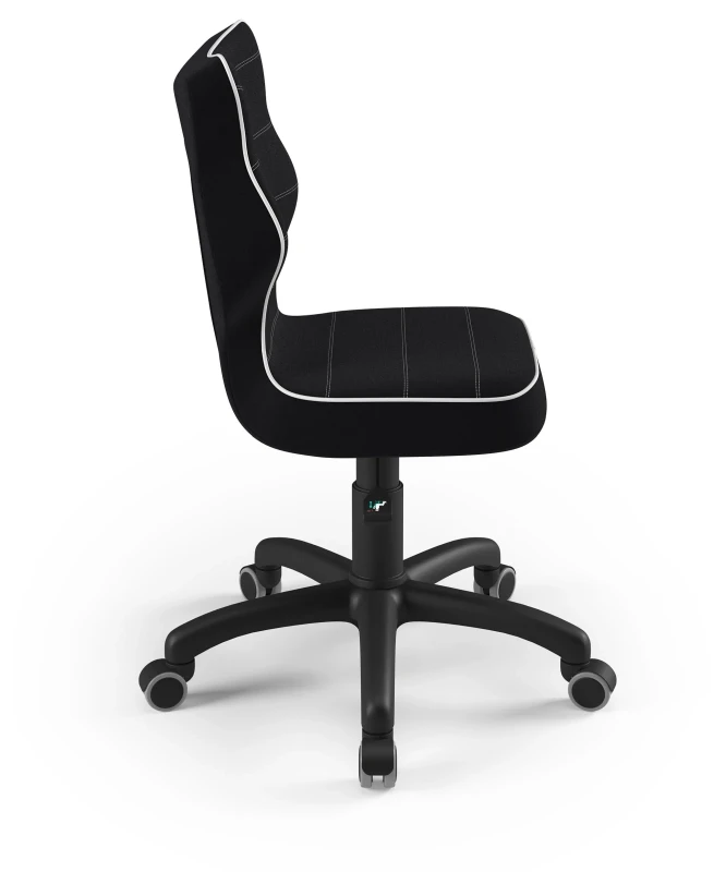 Krzesło dziecięce obrotowe do biurka Petit wzrost 119-159 cm czarna podstawa kółka - Jasmine 1
