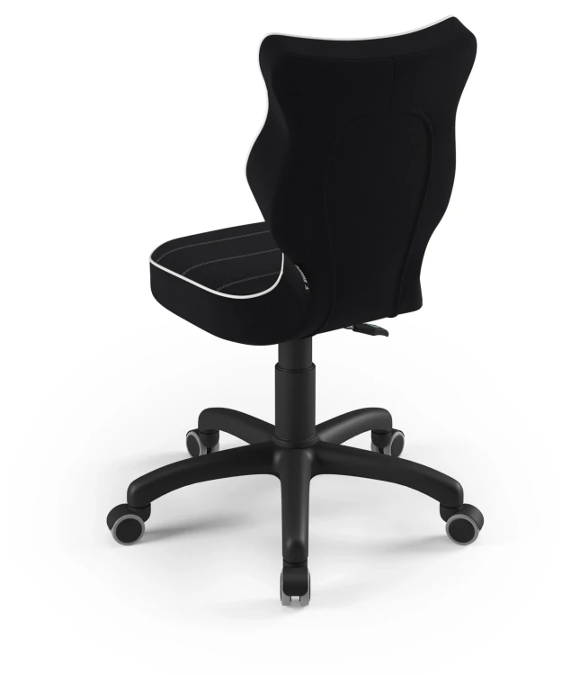 Krzesło dziecięce obrotowe do biurka Petit wzrost 119-159 cm czarna podstawa kółka - Jasmine 1
