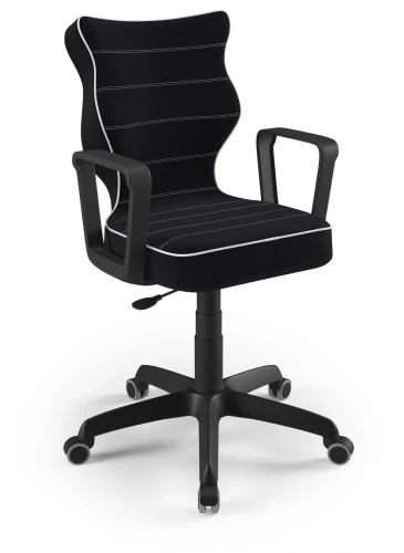 Krzesło młodzieżowe obrotowe do biurka Norm wzrost 146-188 cm czarna podstawa kółka