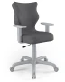 Krzesło biurowe obrotowe do biurka Arco wzrost 159-188 cm szara podstawa kółka - Solar 33